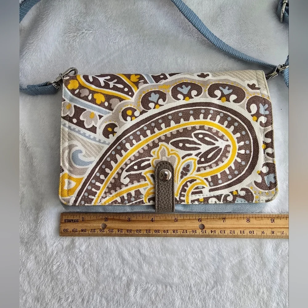 Thirty-one Parisian Garden Paisley Double Up Crossbody Bag